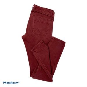 Kut Sienna Skinny Jeans Maroon 2